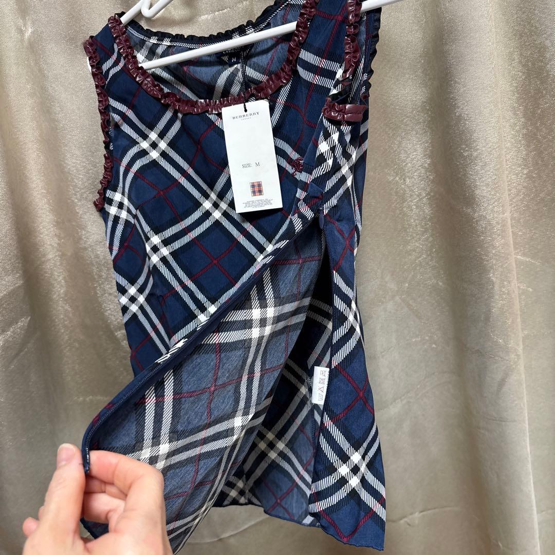 BURBERRY LONDONチェック柄 タンクトップ Mサイズ
