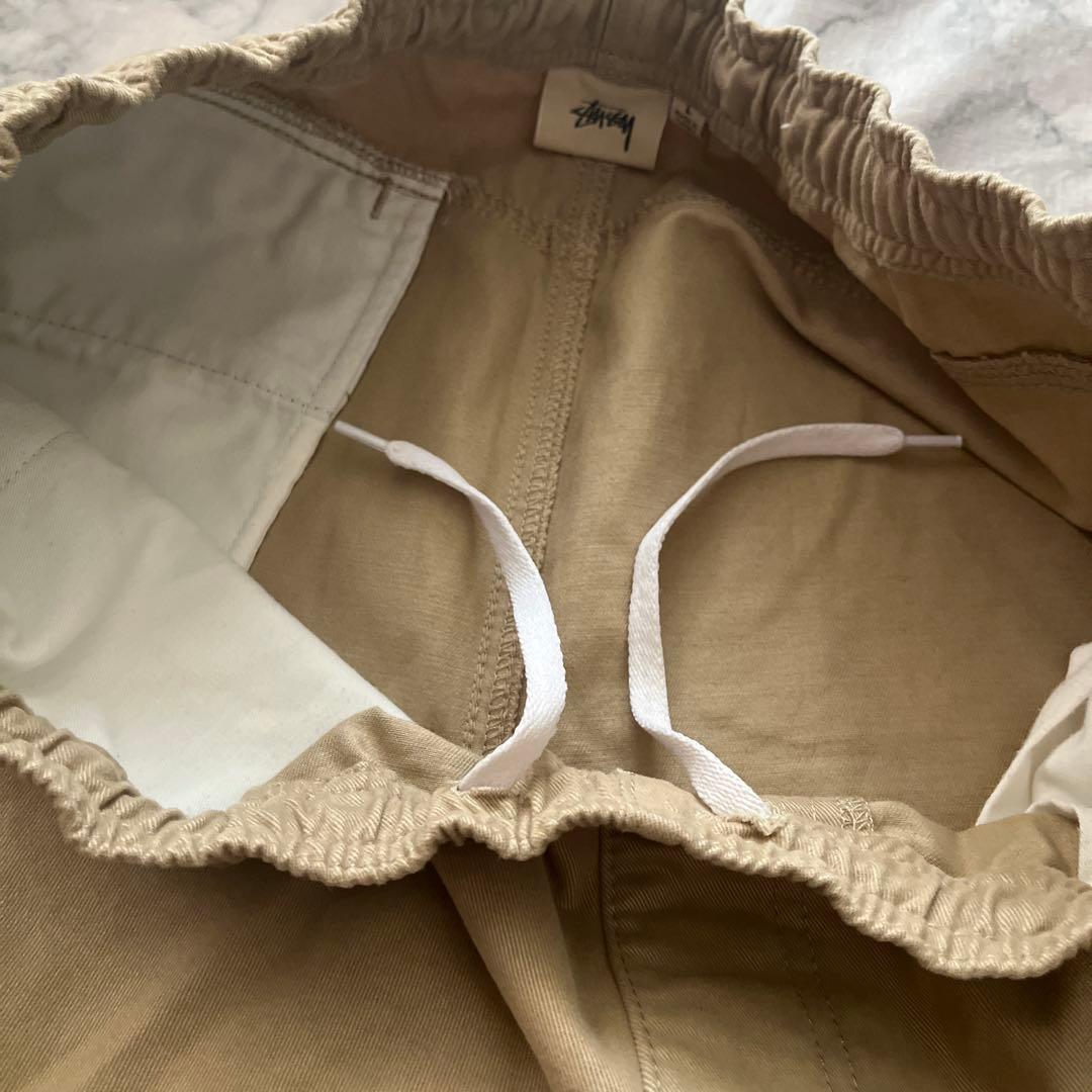 STUSSY　イージーパンツ　チノパン　ベージュ　L