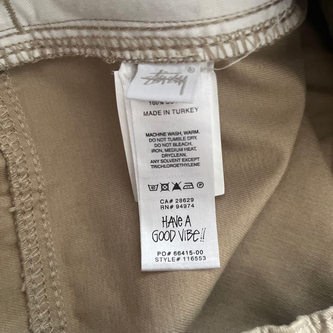 STUSSY　イージーパンツ　チノパン　ベージュ　L