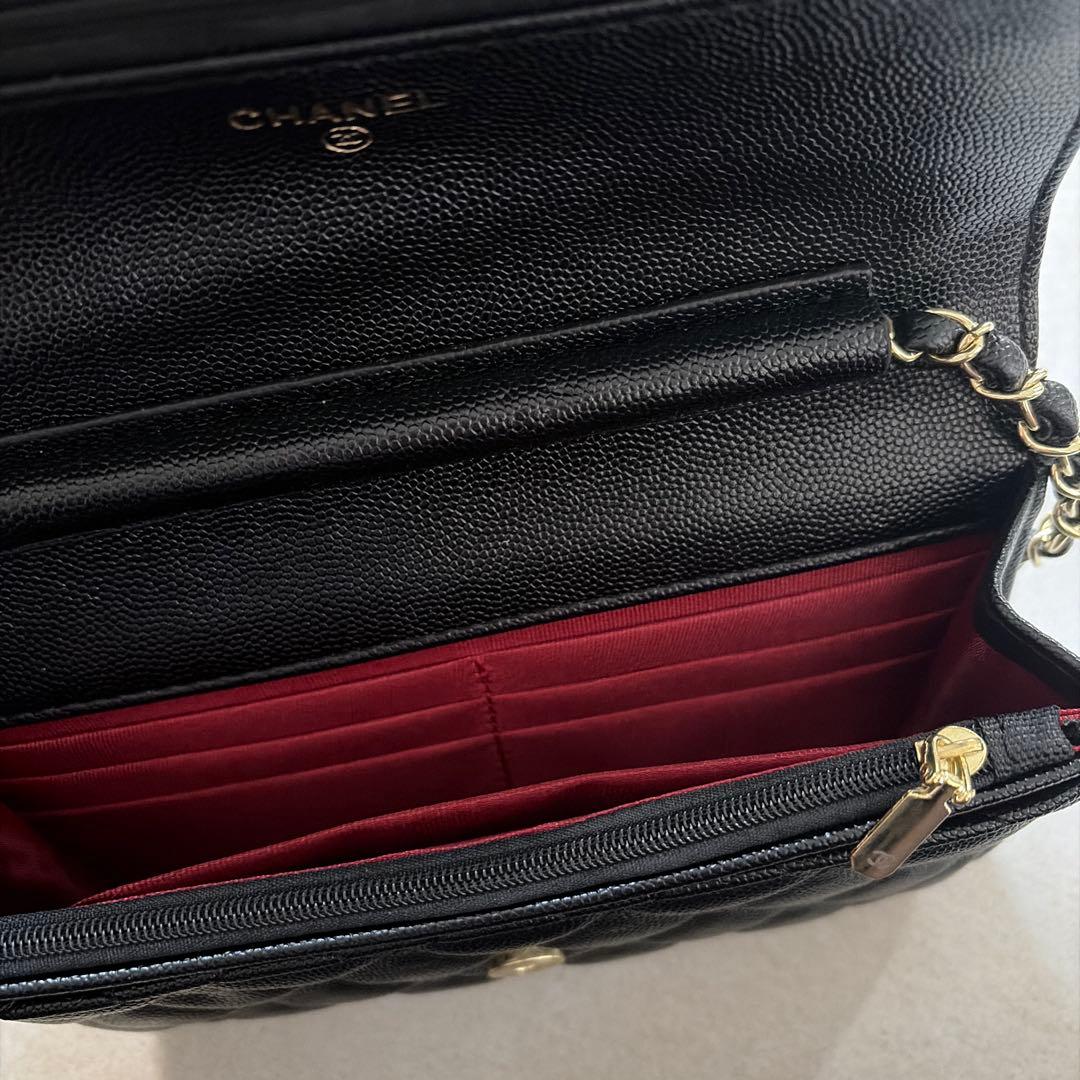 ♡さくら♡CHANEL ノベルティショルダーバッグ ブラック×ゴールド金具