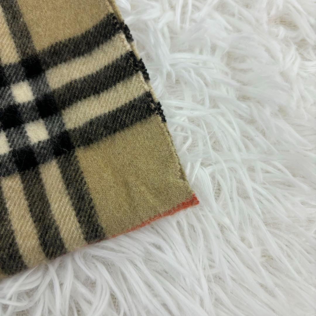 白タグ✨Burberrys バーバリー マフラー ノバチェック カシミヤ ⑤