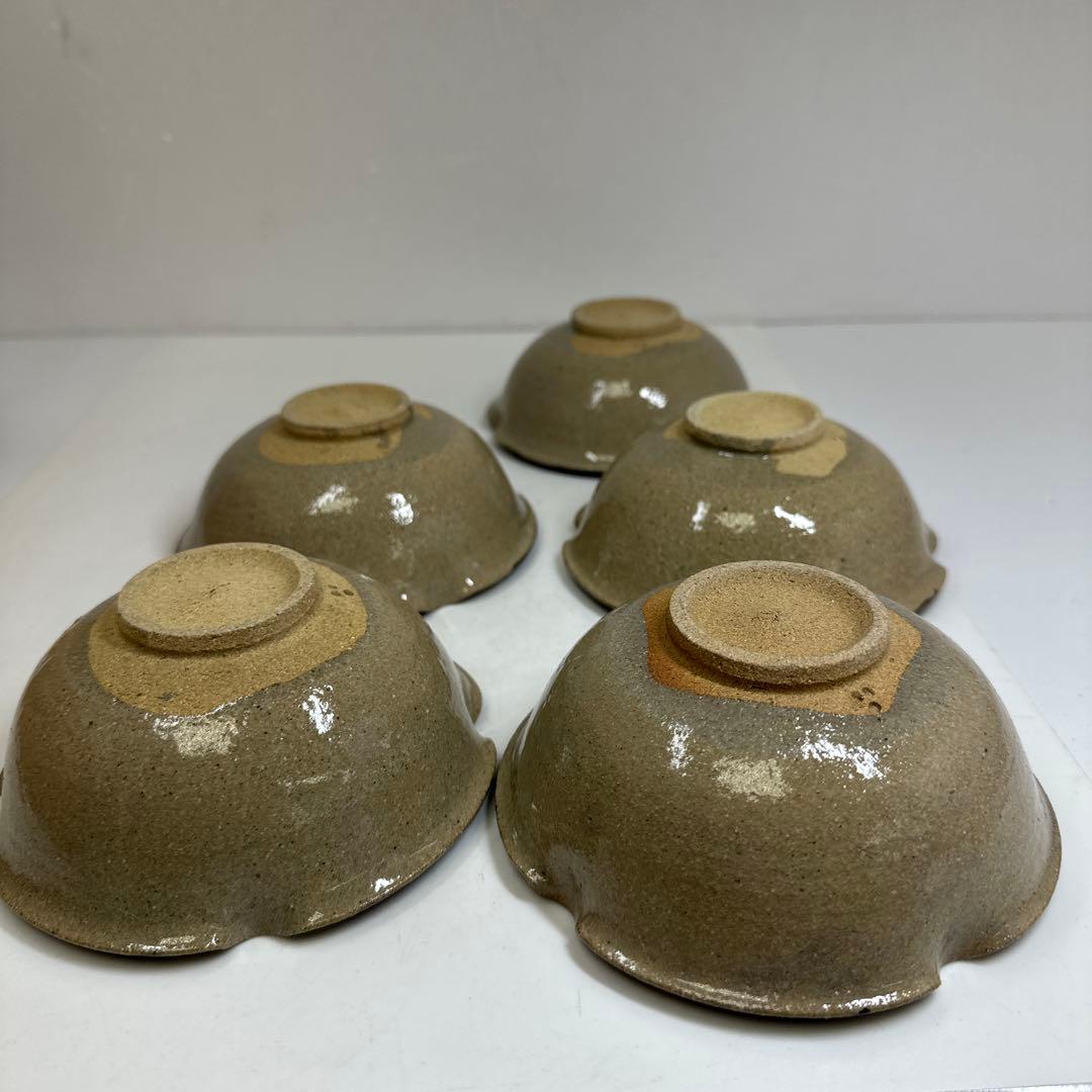 十三代　太郎右衛門窯　絵唐津向付5客　幅約12.8㎝　共箱　東さ7-0414③