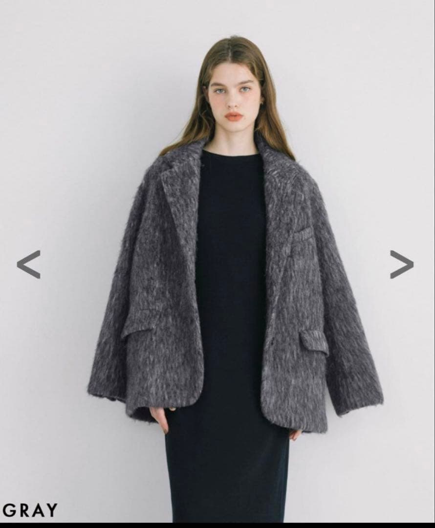 新品 未使用 Basement online モヘアシャギージャケットコート - メルカリ