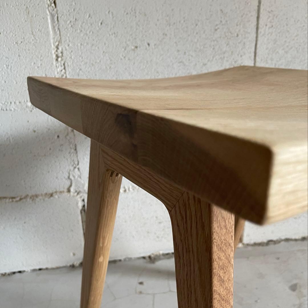 リフレッシュタイプチェア　ロータイプ　オーク無垢材　ウチダ　ナチュラル色