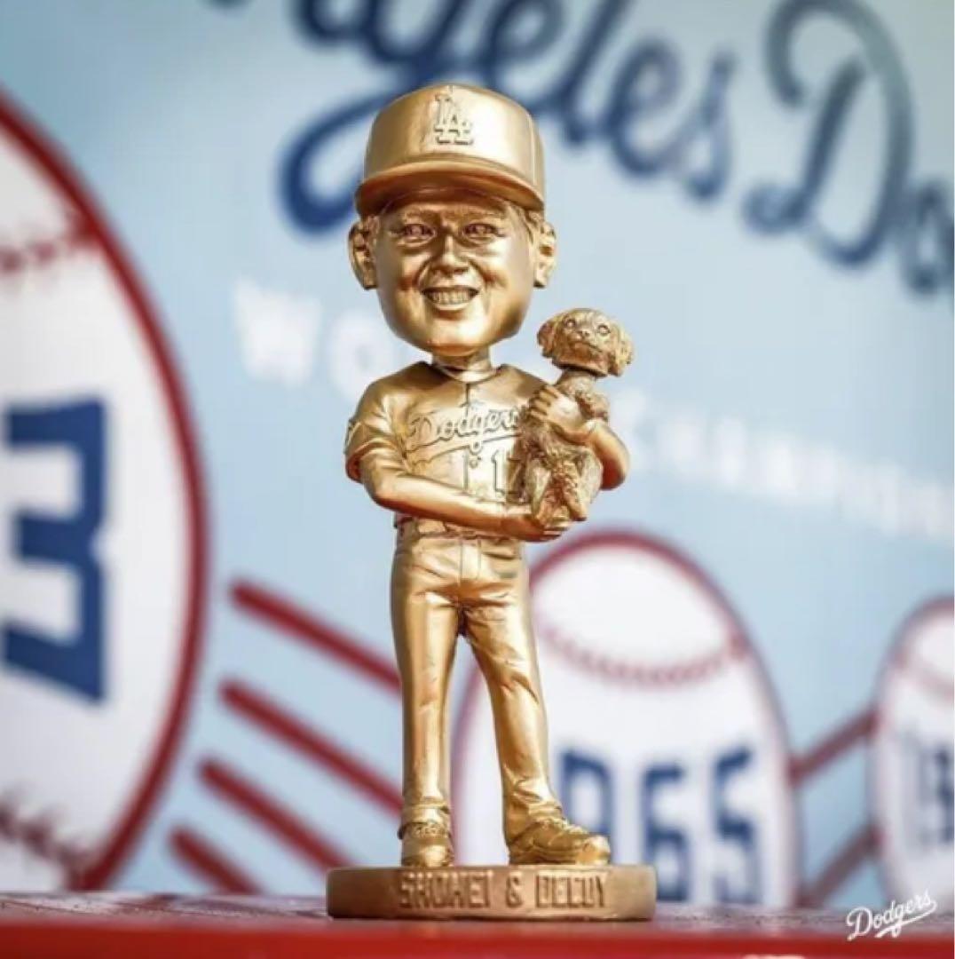 金色大谷翔平デコピンバブルヘッド来場者限定スタジアム配布ドジャース