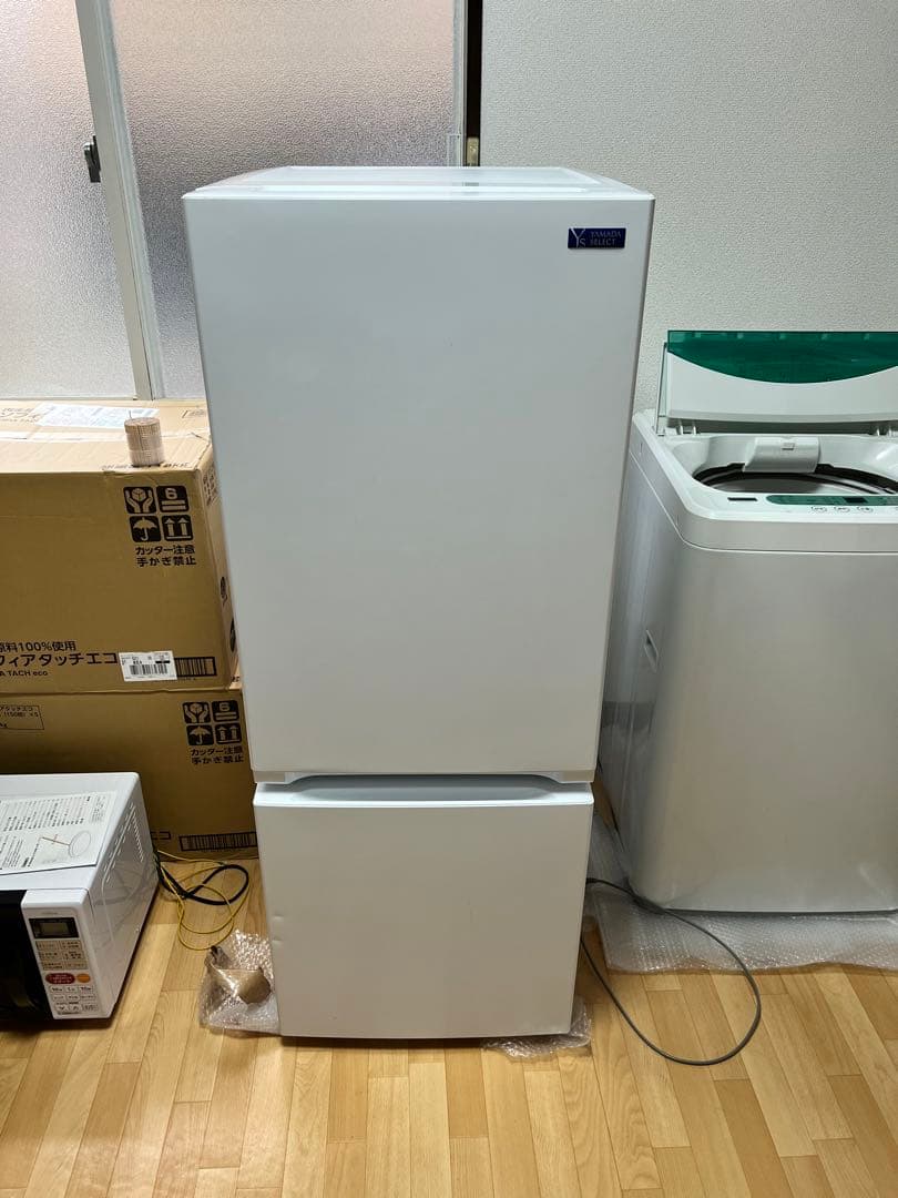 2ドア冷蔵庫 (156L・右開き) ホワイトYAMADA SELECT YRZ-F15G1 冷凍