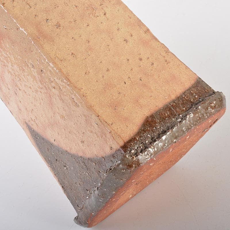 萩焼 十三代 田原陶兵衛作 菱花入 共布 共箱 V