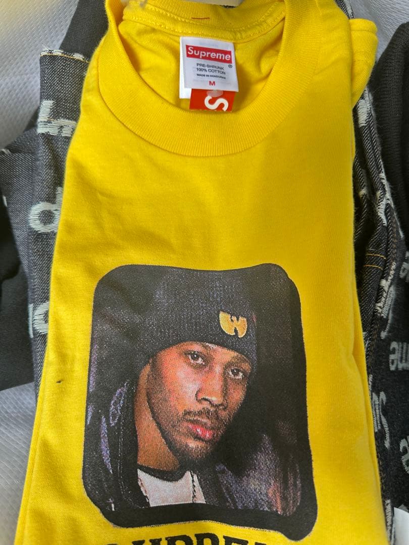 アイドル Supreme x Wu-Tang RZA Tee \"Yellow\"