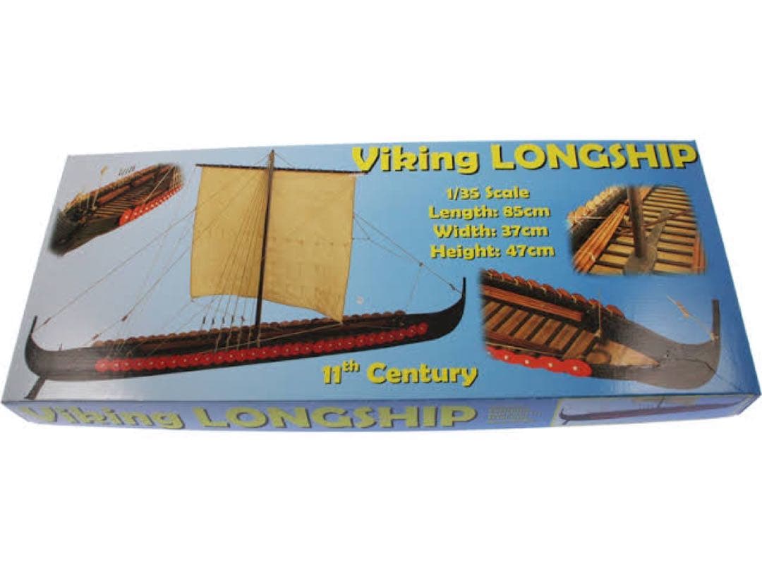 1/35 全長85cm ヴァイキング ロングシップ 帆船模型 - メルカリ