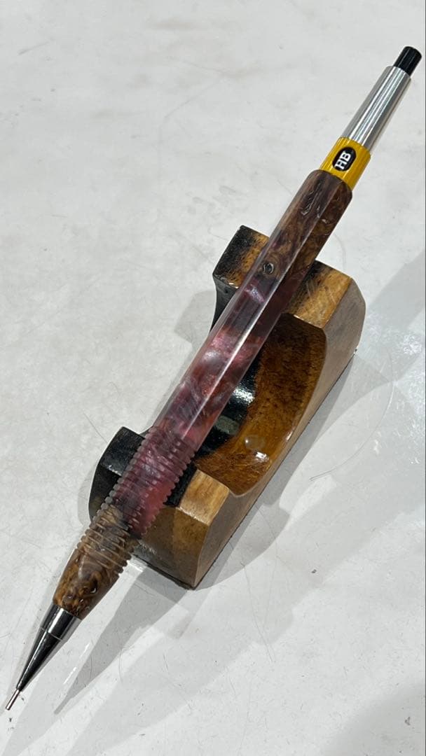 ぢゆ　pg5 ハイブリッドウッド9-9赤　六角軸　スリット加工