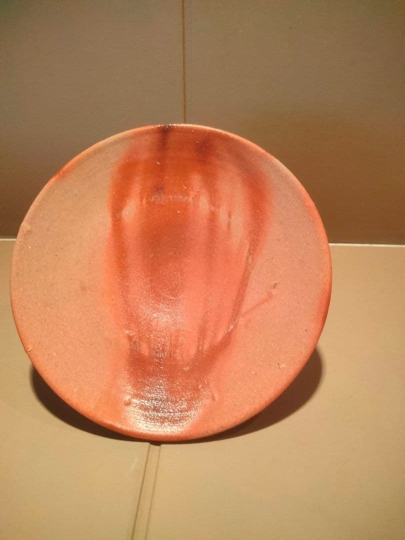 備前焼　榊原学　緋襷皿　ぐい呑み