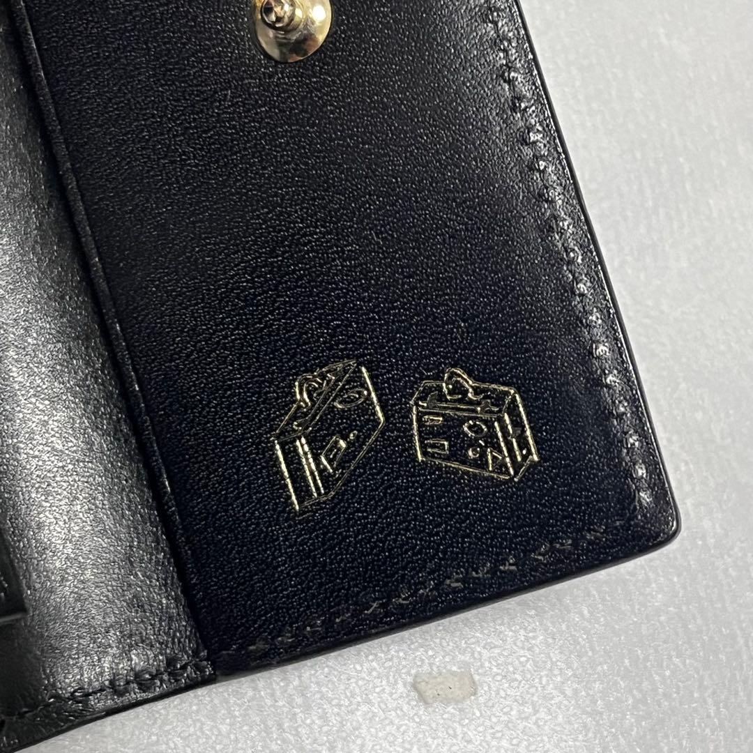 新品 ポールスミス キーケース ブラック 黒 ベジタン レザー