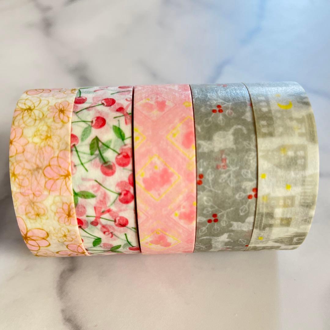 ニチバン プチジョア マスキングテープ マステ 希少 レア 廃盤 5個