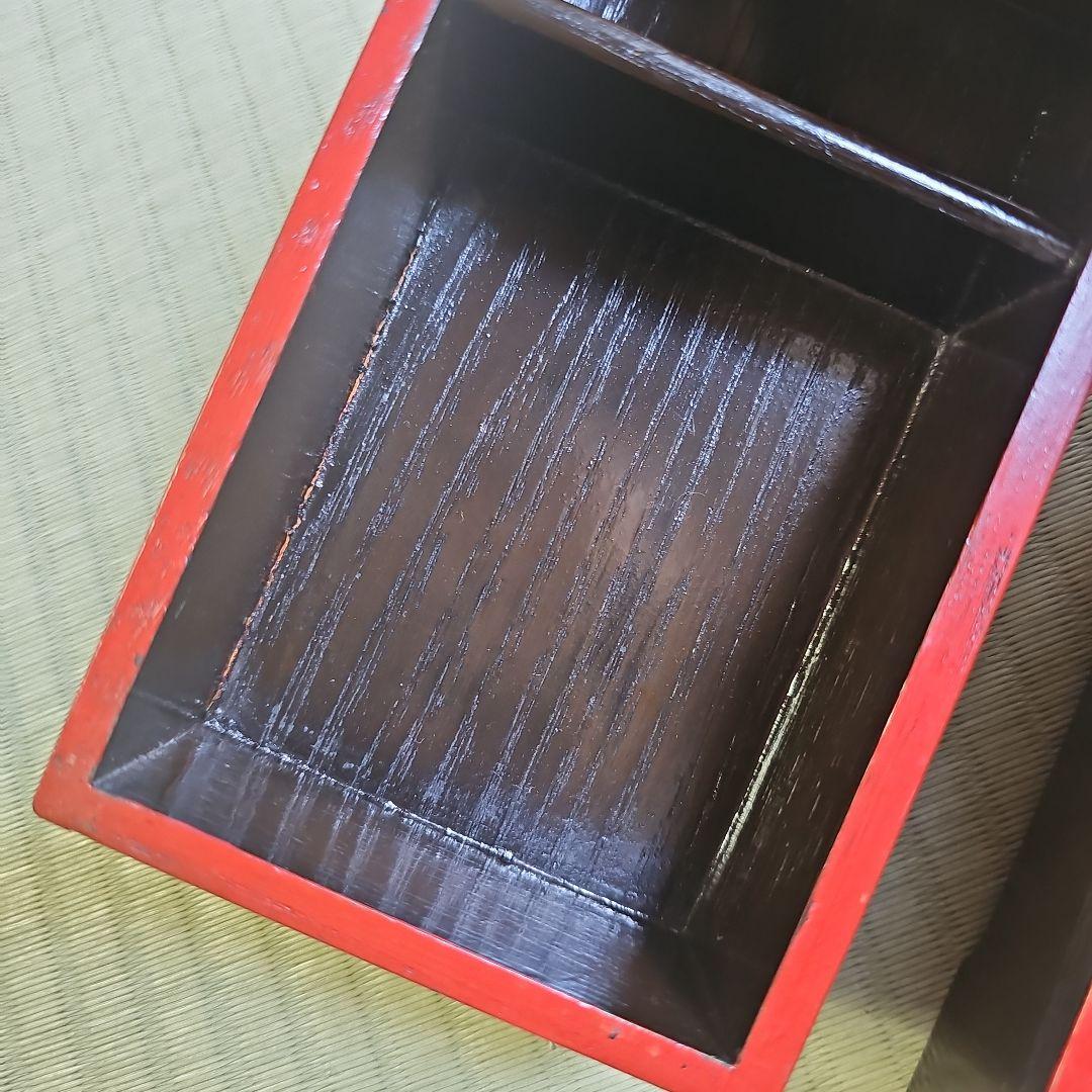 明治ロマン/1870年物/当時物】戦前物 漆塗り弁当箱 漆器 膳の