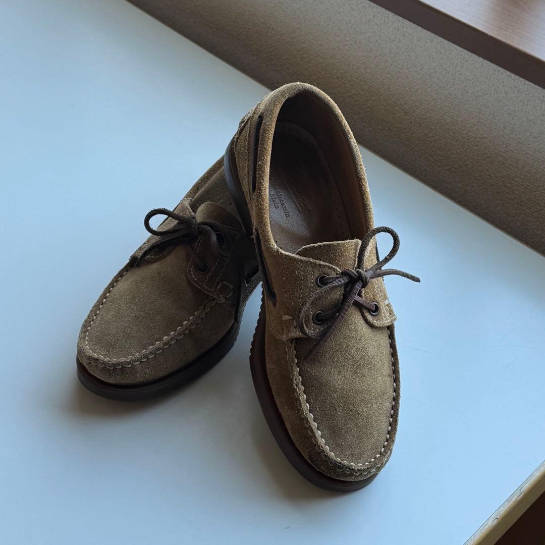 [美品]Paraboots BARTH モカシン　スエード