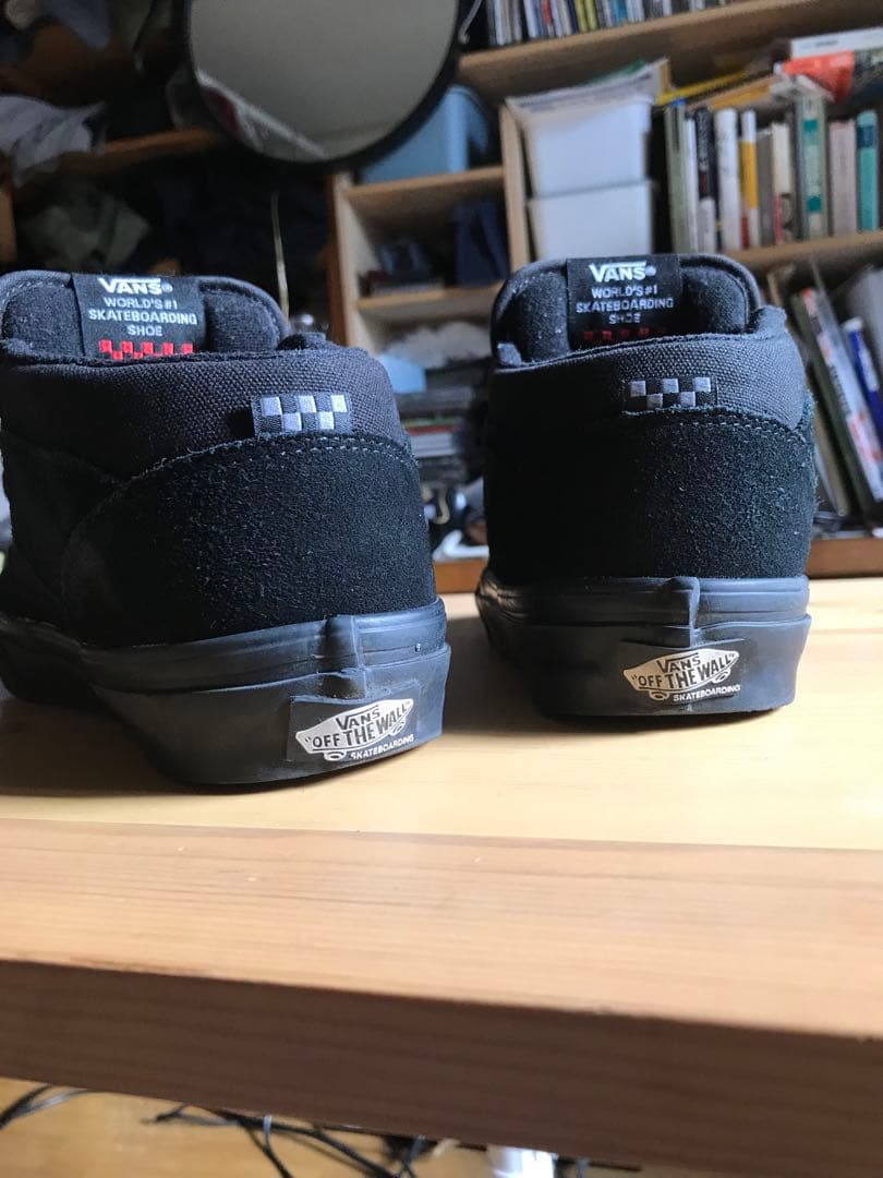 美品　vans skate halfcab スケートモデルBlack 25.0
