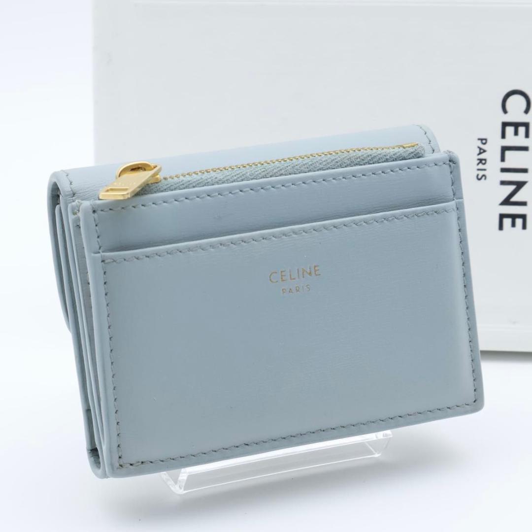 【超極美品】CELINE スモールフラップウォレット　トリオンフ　三つ折り財布