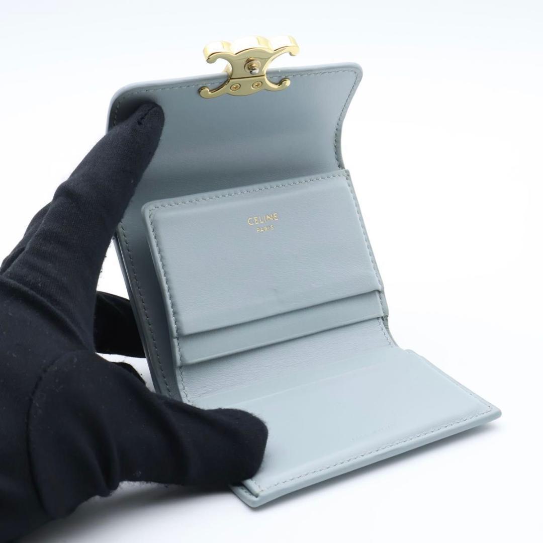 【超極美品】CELINE スモールフラップウォレット　トリオンフ　三つ折り財布