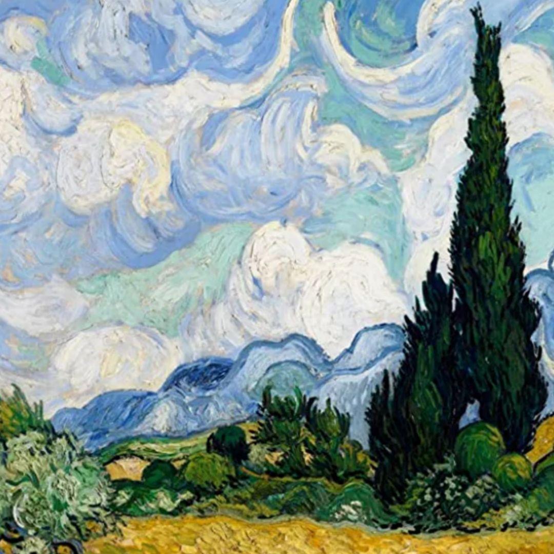 クロイヤー作品　絵画　『庭のデッキチェアに座るマリークロイヤー』　金縁フレーム付