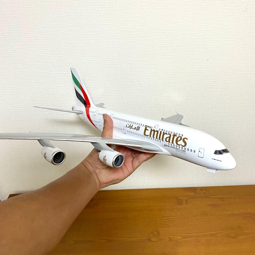 エミレーツ航空 エアバス A380 1/160 航空機模型 LEDライト付き - メルカリ