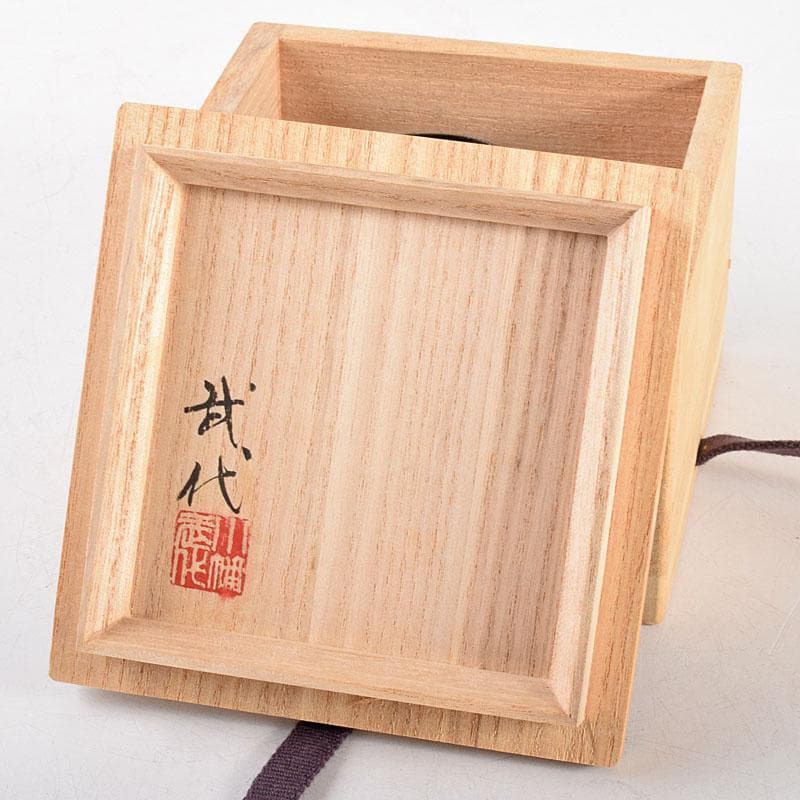 伝統工芸　小幡武代作　有線七宝　蓋置　共箱　V　R4730