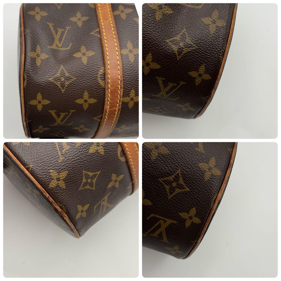 【鑑定済】ルイヴィトン　パピヨン　モノグラム　ハンドバッグ　ミニボストン　茶色