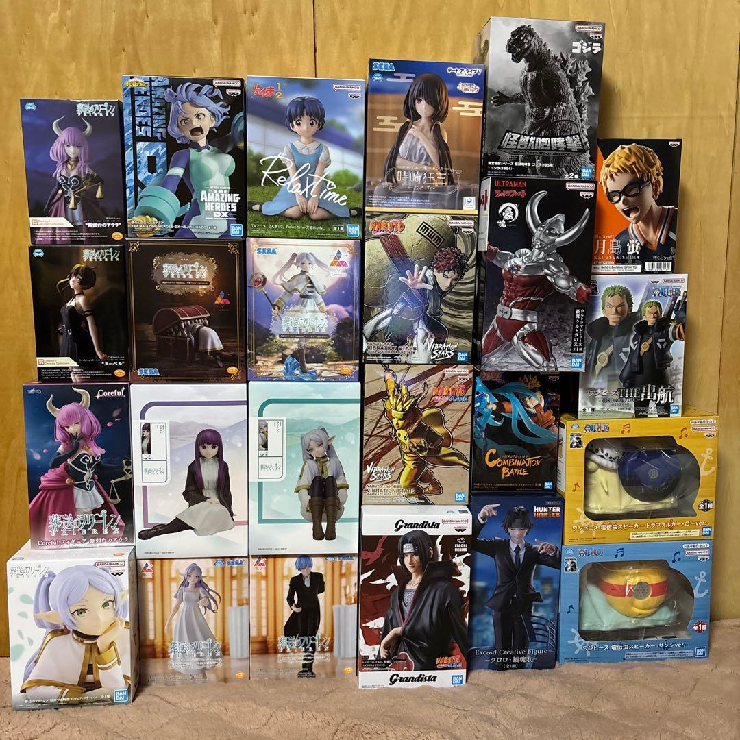 プライズフィギュア 24体まとめ売り‼️ ナルト、ワンピース