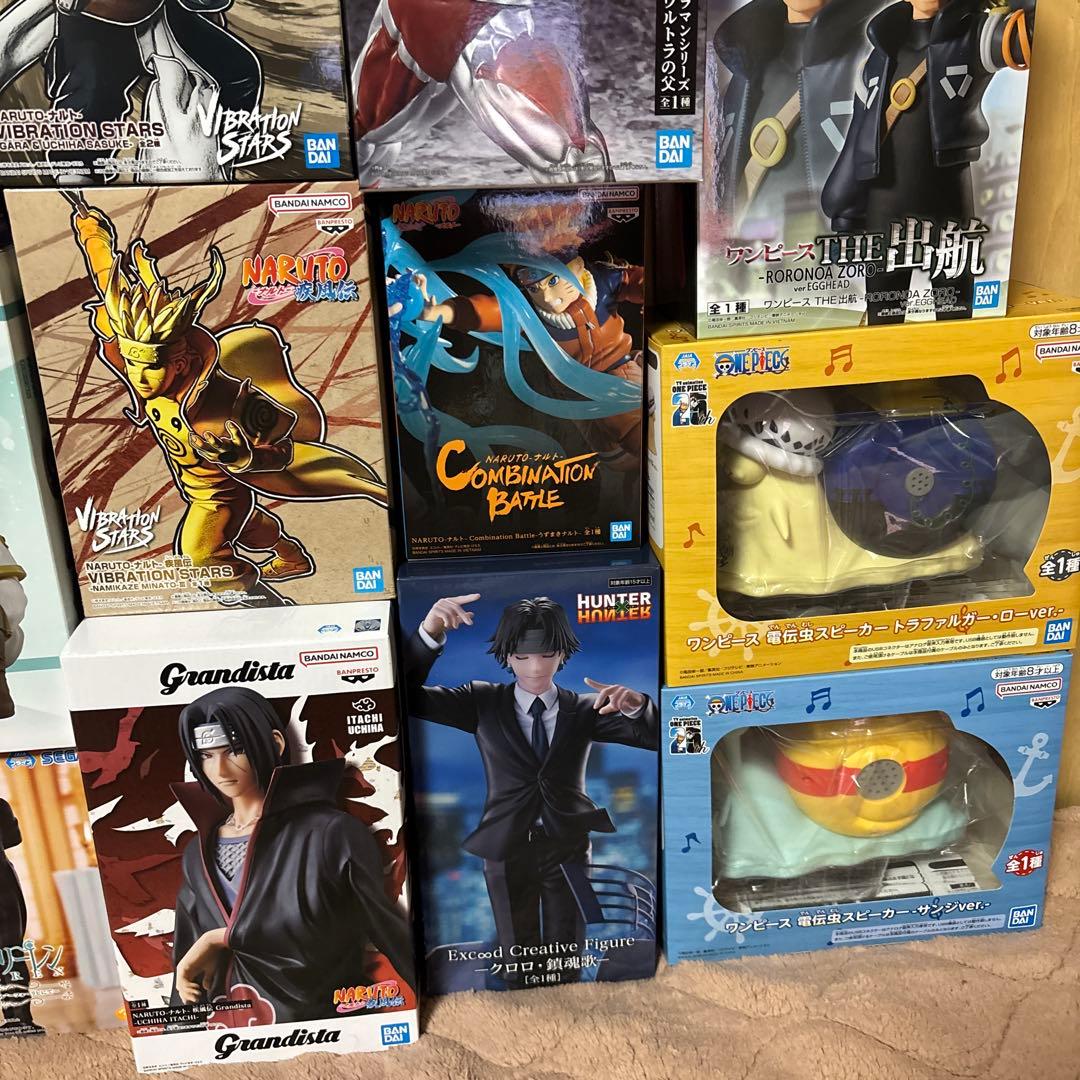プライズフィギュア 24体まとめ売り‼️ ナルト、ワンピース