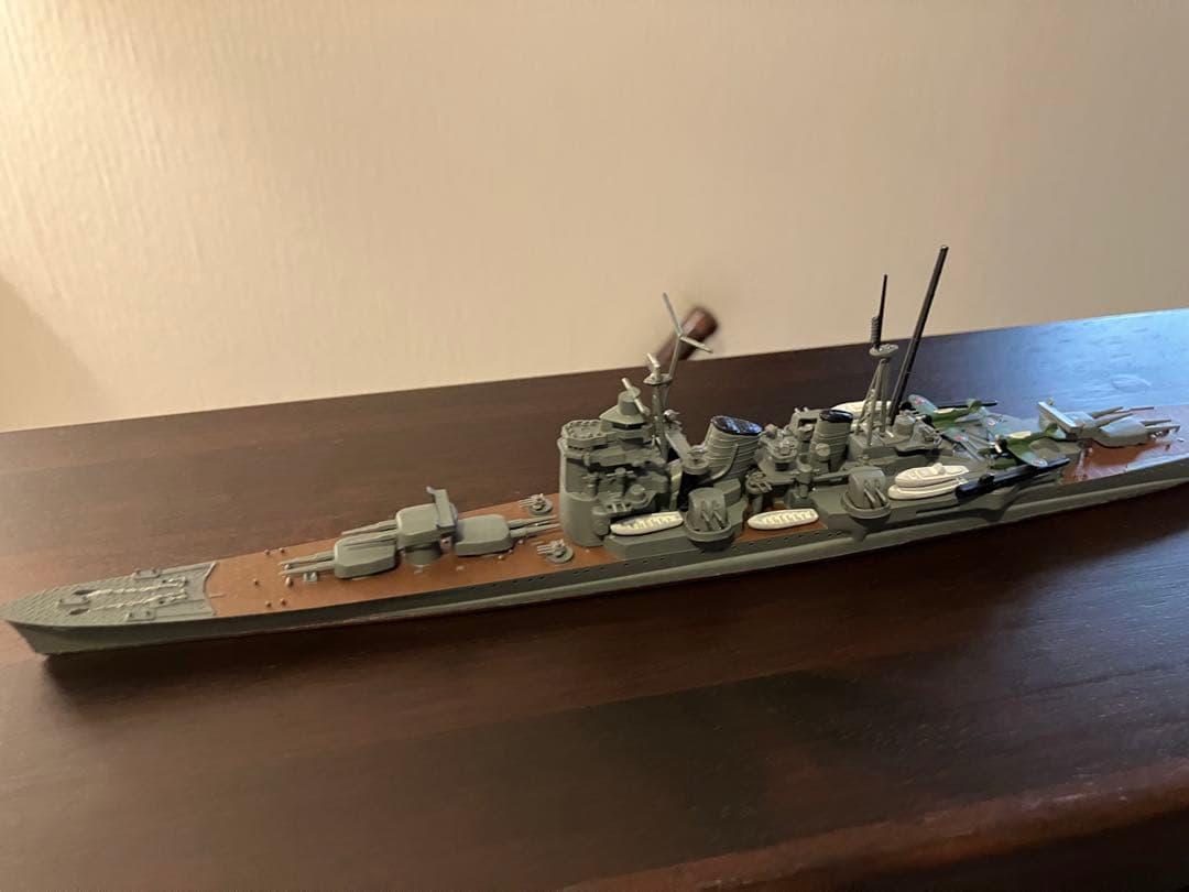 戦艦　ジオラマ　重巡洋艦足柄　ジオラマにします