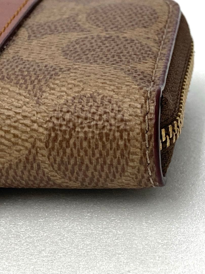 【美品‼︎】COACH エッセンシャルスモールジップアラウンド カードケース