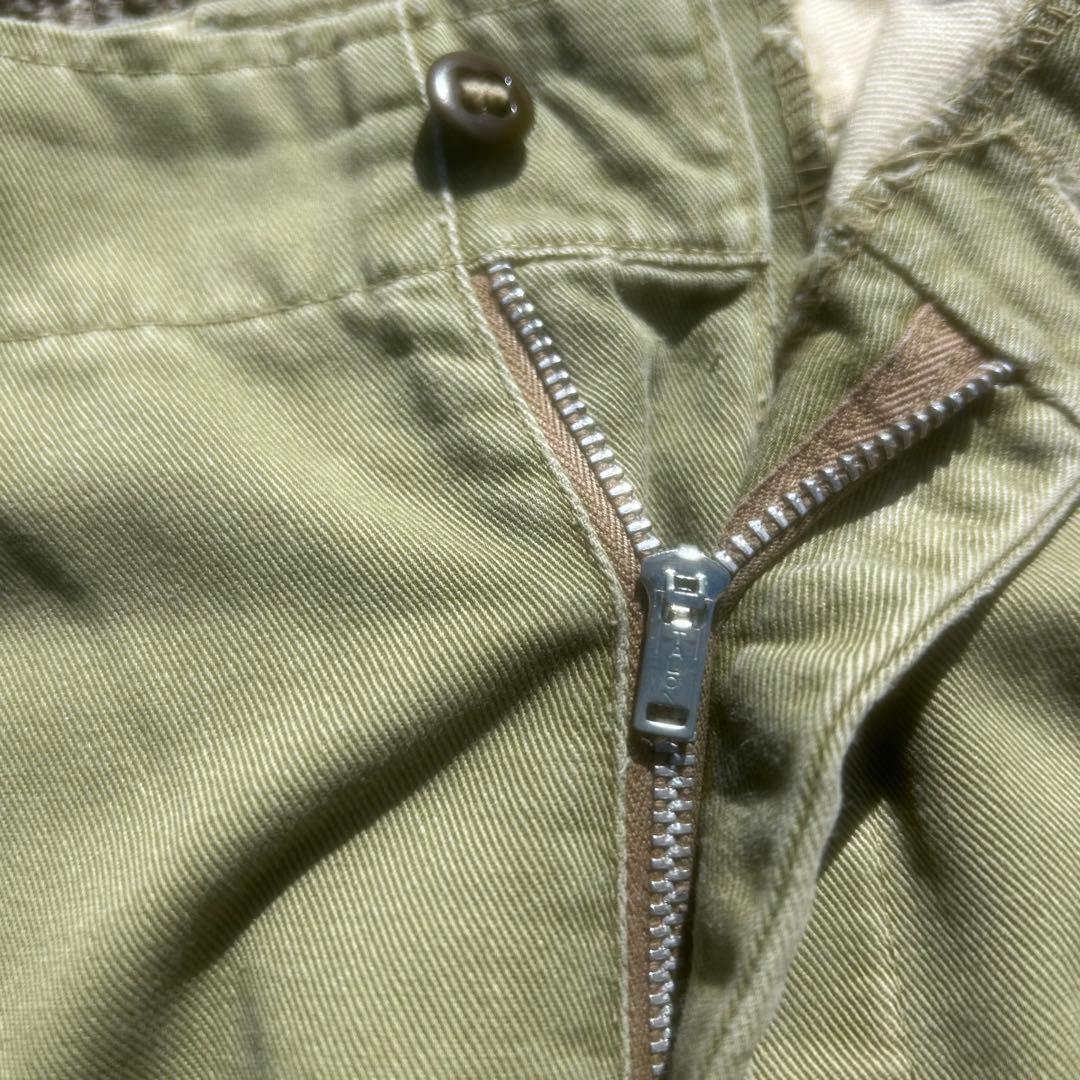 50´s vintage ワイド ワークパンツ チノパン アルミタロン