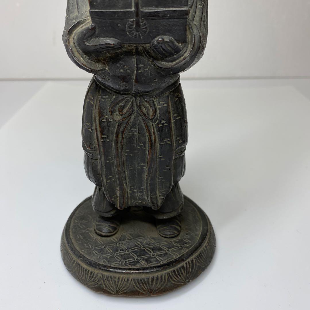 古銅 童子神 1804g 木箱付 トコエ 東さ7-0424☆2F