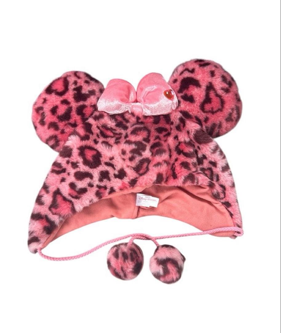 最安値‼️ ディズニー ヒョウ柄 ファンキャップ ピンク