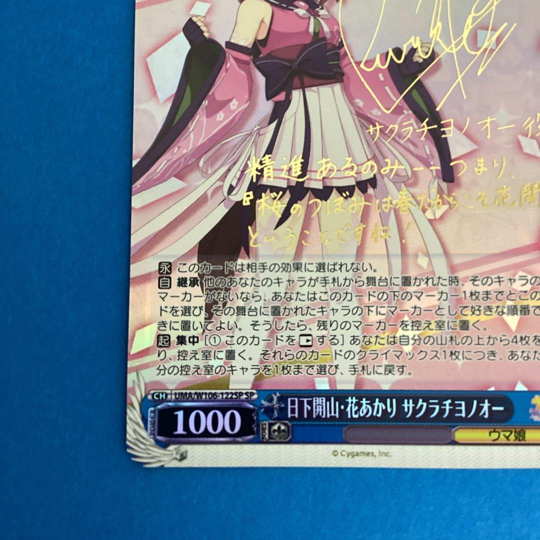 ヴァイスシュバルツ 日下開山・花あかり サクラチヨノオー SPー