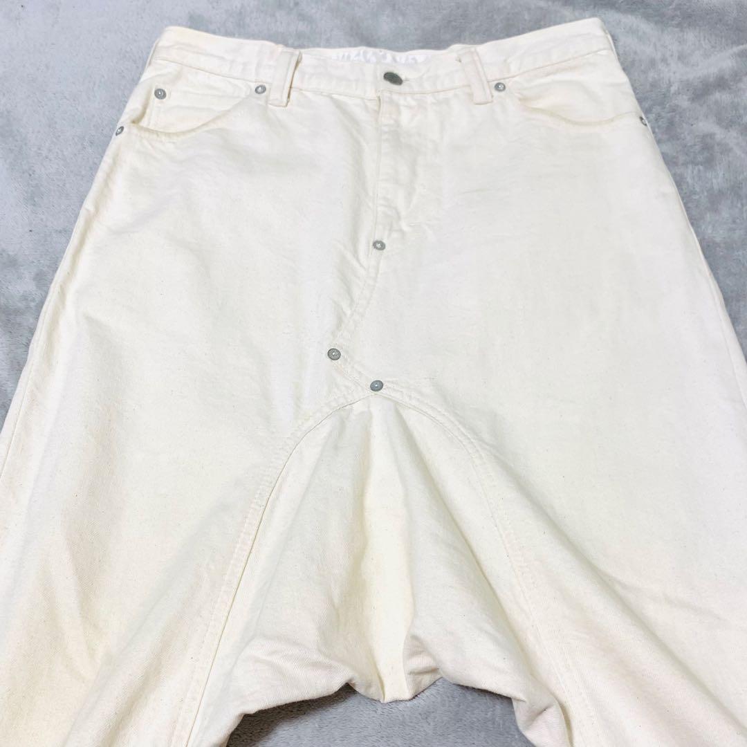 GANRYU comme des garcons ホワイトサルエルパンツ