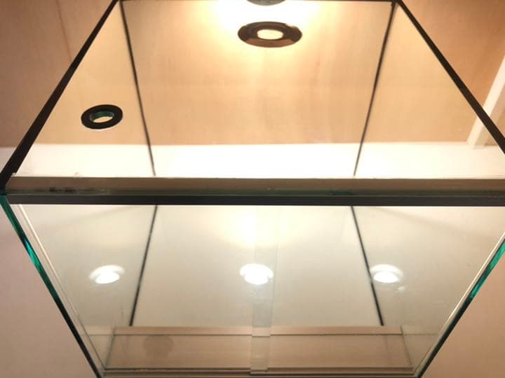 ☆ガラスケージ☆パルダリウム水槽30×30×30 ヤドクガエル・ビバリウム