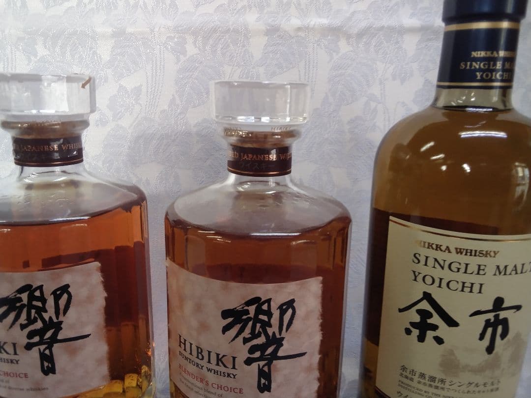 ウイスキー響 ブレンダーチョイス2本、余市1本