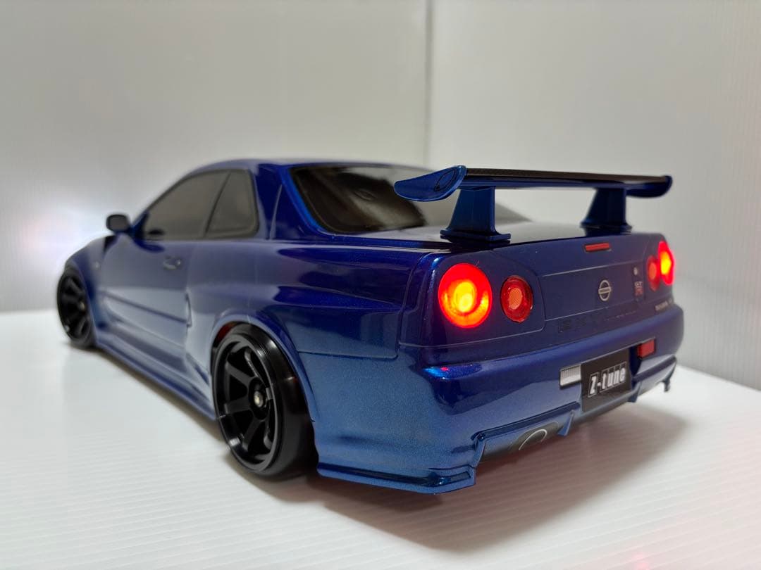 【未走行】タミヤ TT-02 メカ無し ＋ R34 GT-Rボディー
