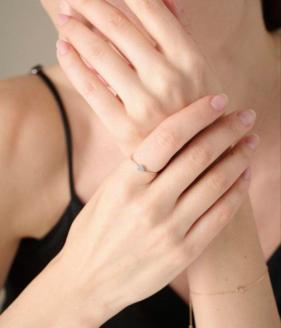 ete エテ 10YG ブリリアント ダイヤモンド リング