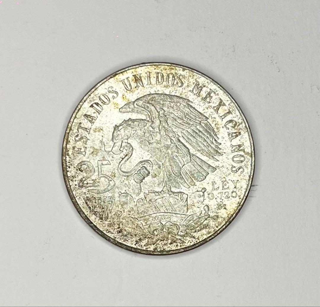 1968年 メキシコオリンピック 25ペソ銀貨 記念硬貨 コイン - メルカリ