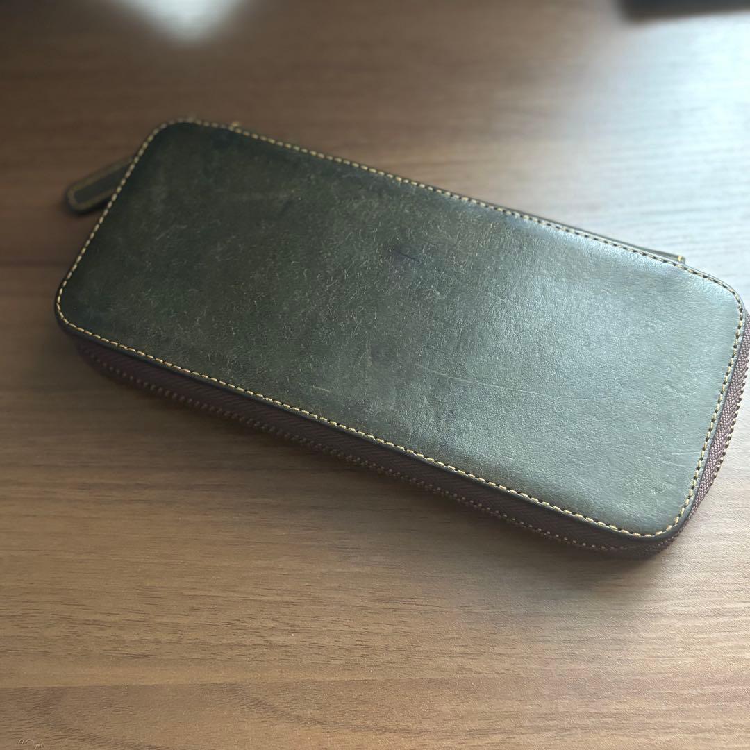 ※最終値下げ バハギア ラウンドジップペンケース プエブロ オリーバ