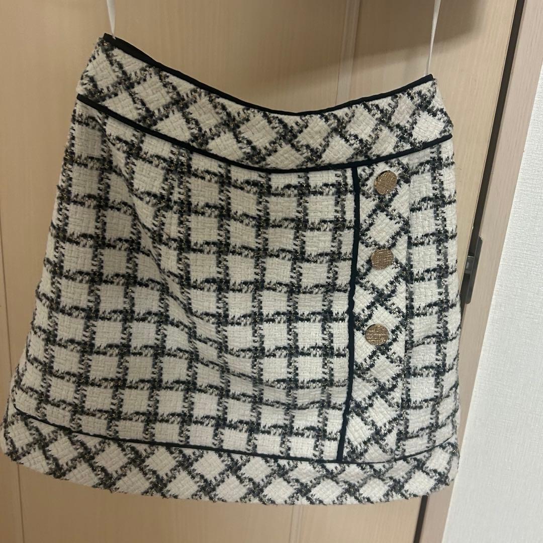 ROSE de FLEURS Glossy チェック柄セットアップドレスS