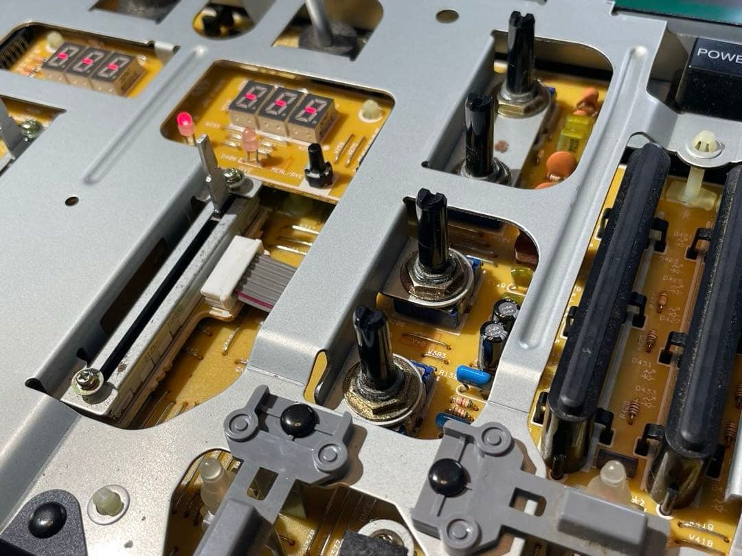 pioneer dj パイオニア DJM-300 シルバー フェーダーメンテ