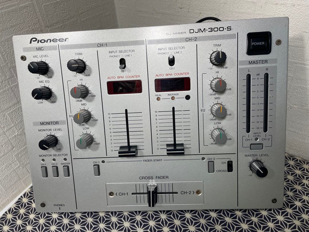 pioneer dj パイオニア DJM-300 シルバー フェーダーメンテ