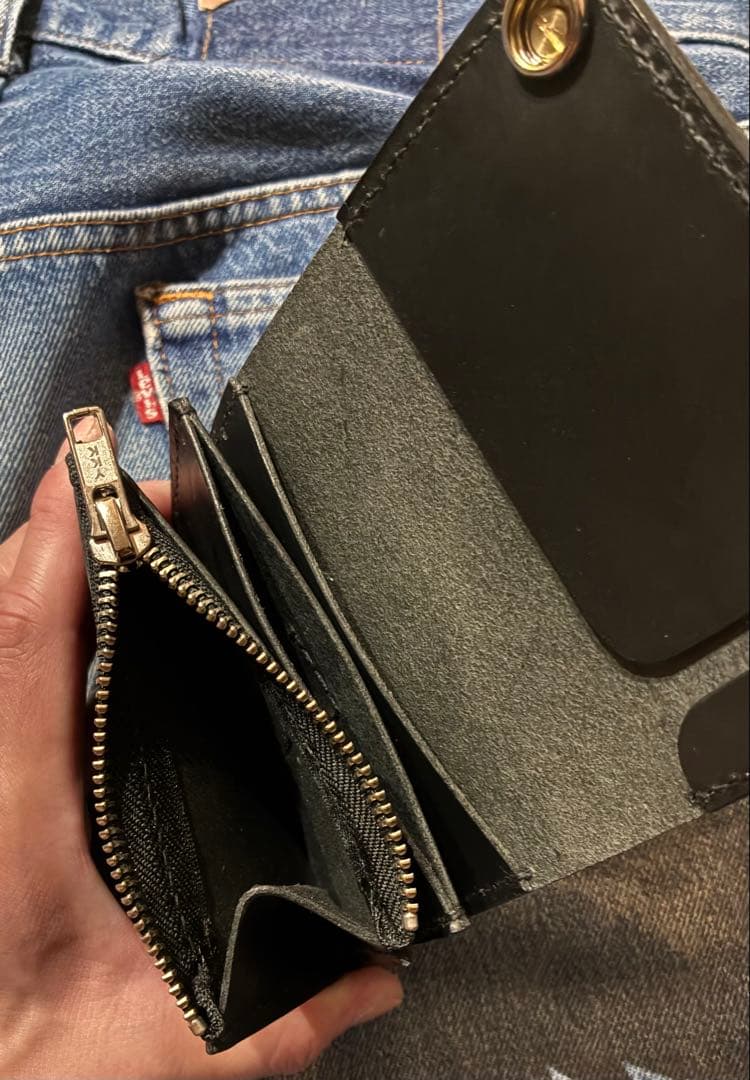 トラッカーウォレット　ショートサイズ　シルバー925アポロコンチョ　ブルガロ