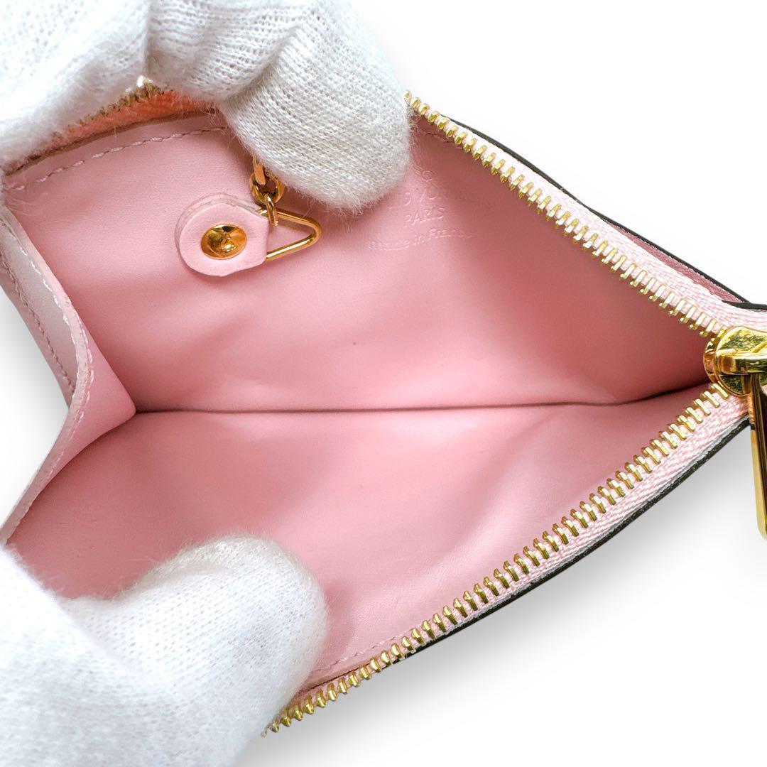 ルイヴィトン M63853 ヴェルニミロワール ポシェットクレ ケース