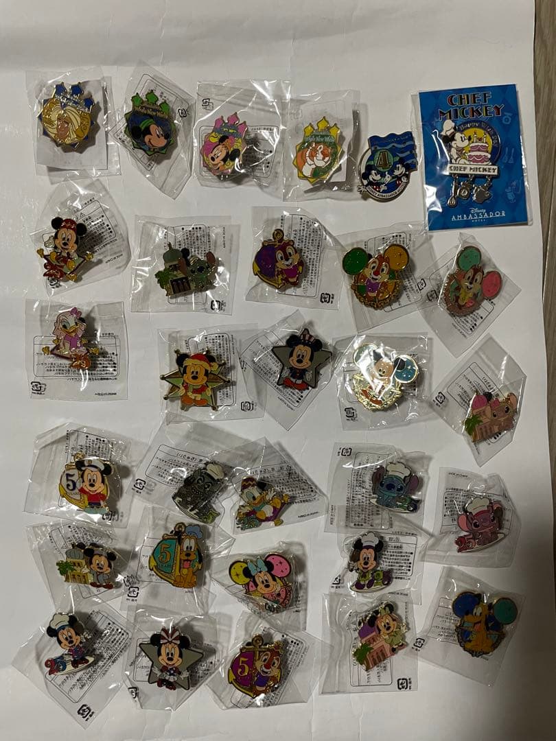 【希少】ディズニー　TDR TDL TDS　ピンバッジ　90点セット まとめ売り