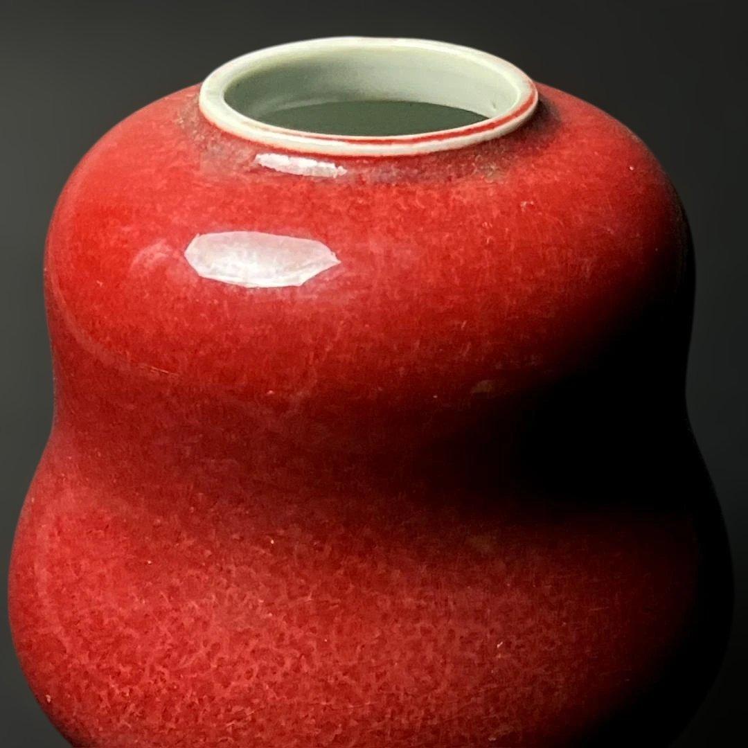 唐物 辰砂水丞 水洗 大清康煕年製 款 中国古玩 美術 SH89 美術品