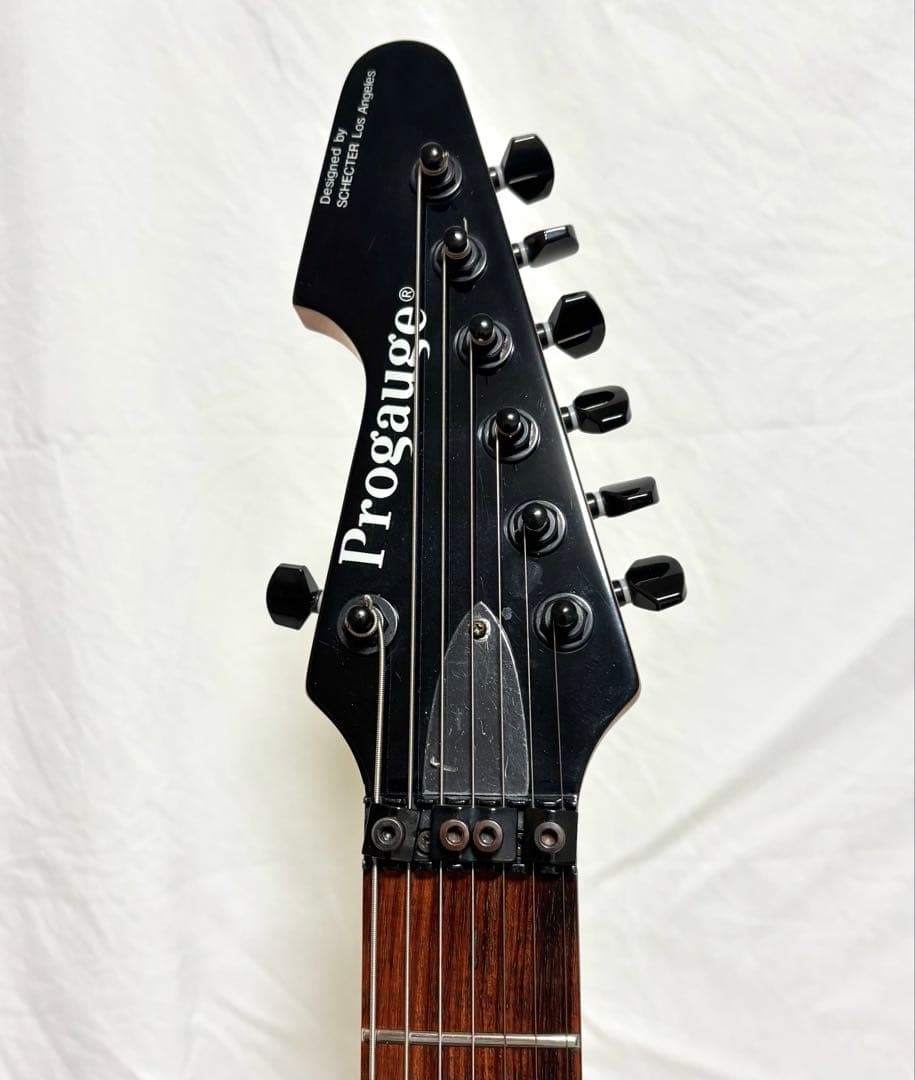 【新品弦張替済】Progauge 7弦ギター フロイドローズ シェクター