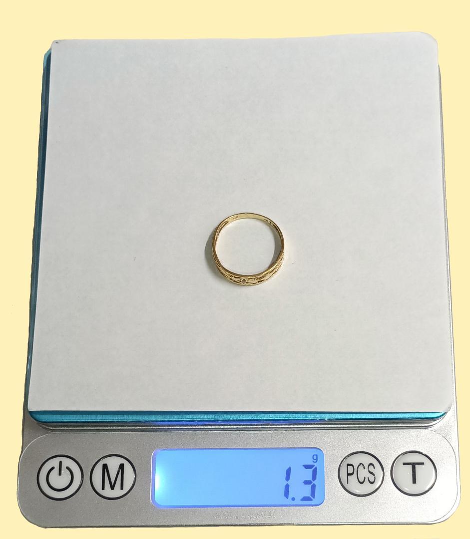 K18 透かし彫りリング